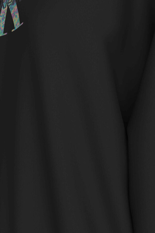 Calvin Klein Sweatshirt sem capuz preto