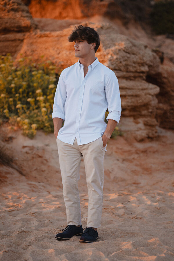 Celopman Camisa Raya Diplom&aacute;tica Oxford azul