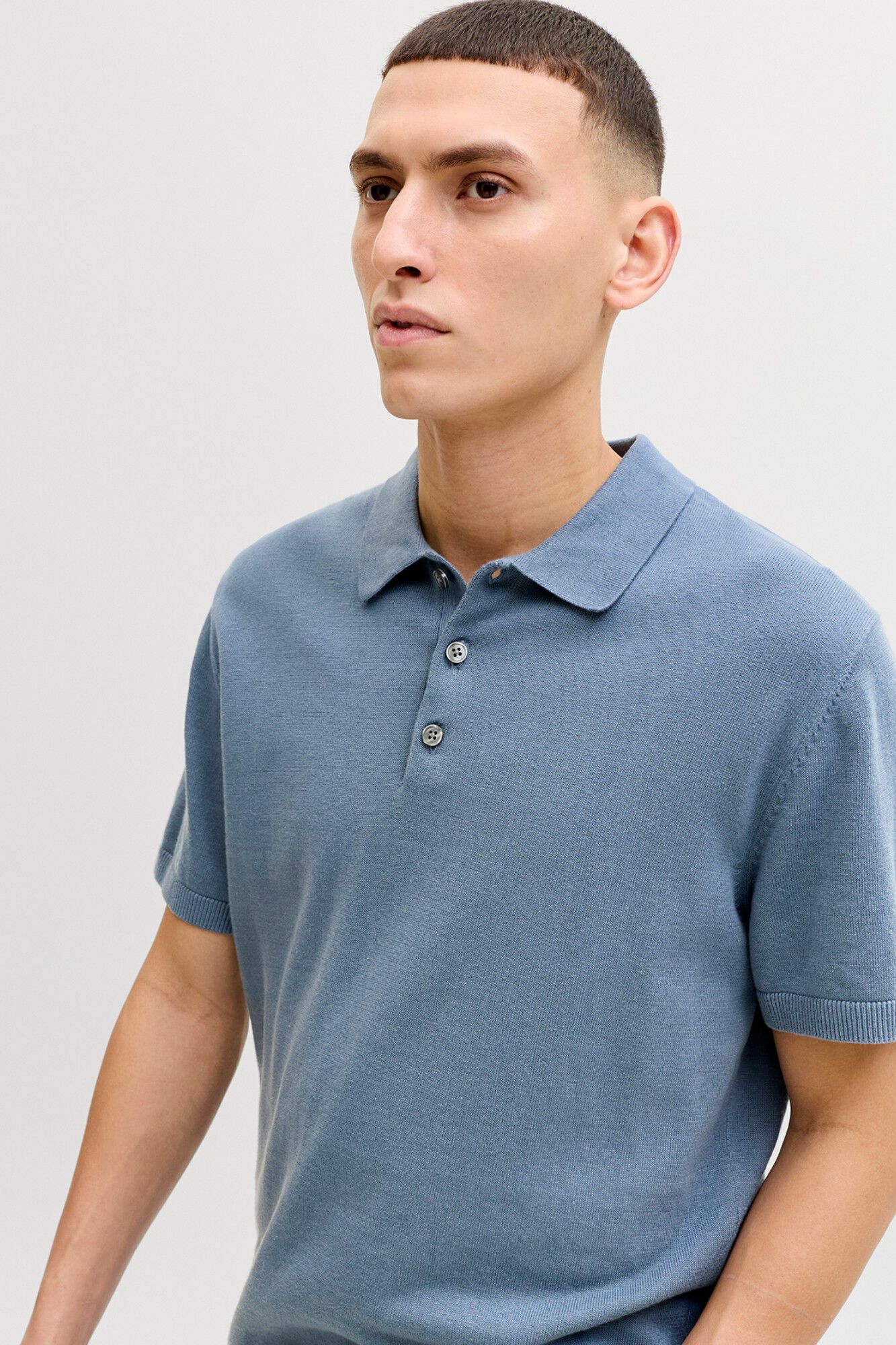 Jack & Jones Polo de malha regular fit em algod&atilde;o