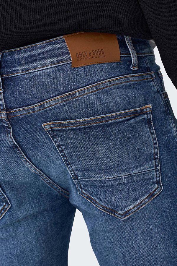 Only & Sons Herrenjeans im Skinny-Fit. azul