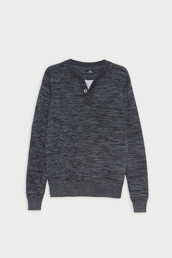 Inside Jersey B&aacute;sico Torzal gris