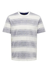 Springfield Camiseta manga corta rayas azul medio