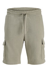 Jack & Jones PLUS Short felpa cargo gris