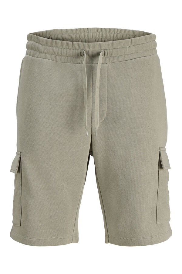 Jack & Jones PLUS Short felpa cargo gris
