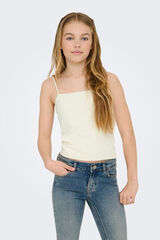 Only Girls Top de al&ccedil;as branco