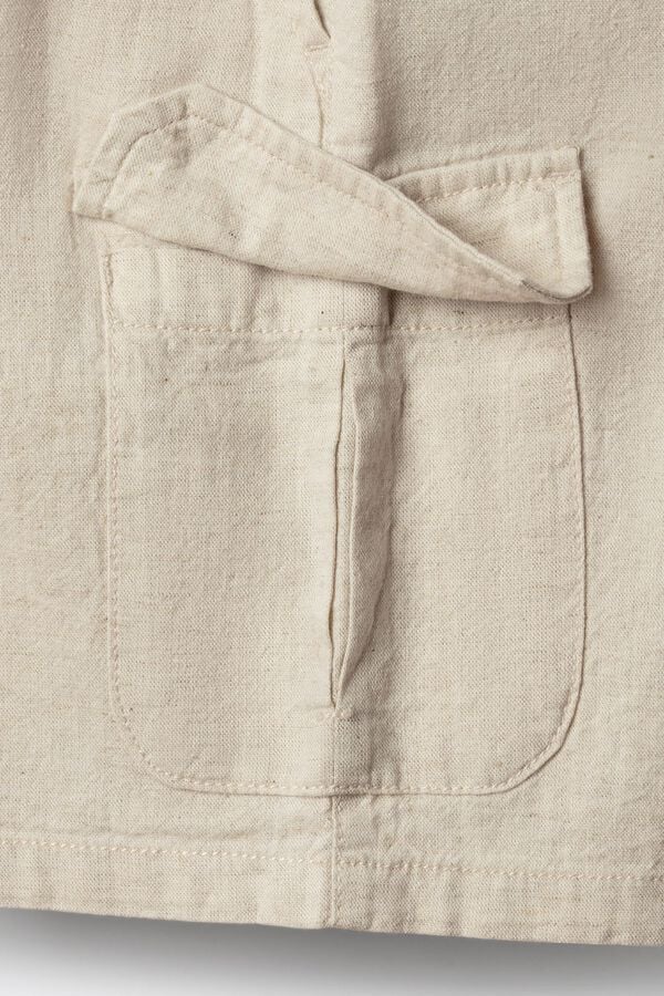 Springfield Kids Bermuda cargo lino ni&ntilde;o blanco