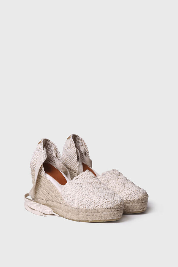 Toni Pons Alpargata valenciana crochet de cordones - MARTINA marfil