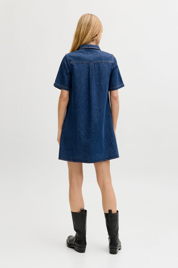 Jack & Jones Vestido denim curto azul