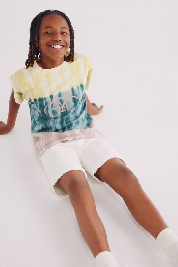 Springfield Kids Camiseta dip dye ni&ntilde;o amarillo