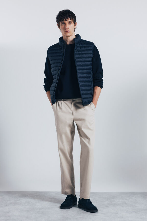 Springfield Colete acolchoado azul