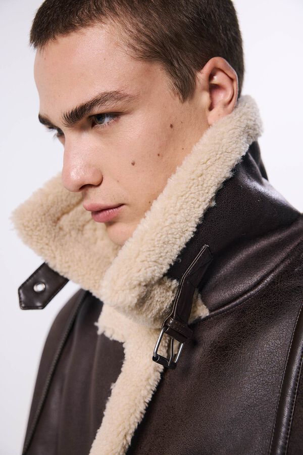 Springfield Cazadora perfecto doble faz marr&oacute;n