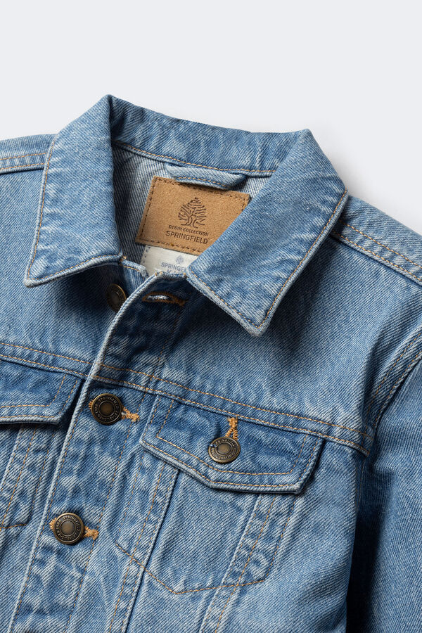 Springfield Kids Cazadora denim ni&ntilde;o azul