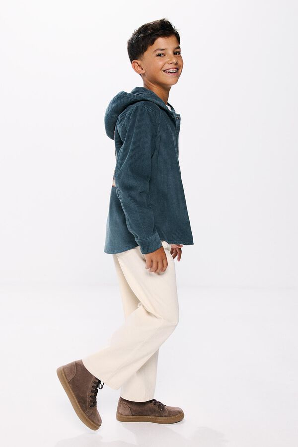 Springfield Kids Sobrecamisa pana ni&ntilde;o azul