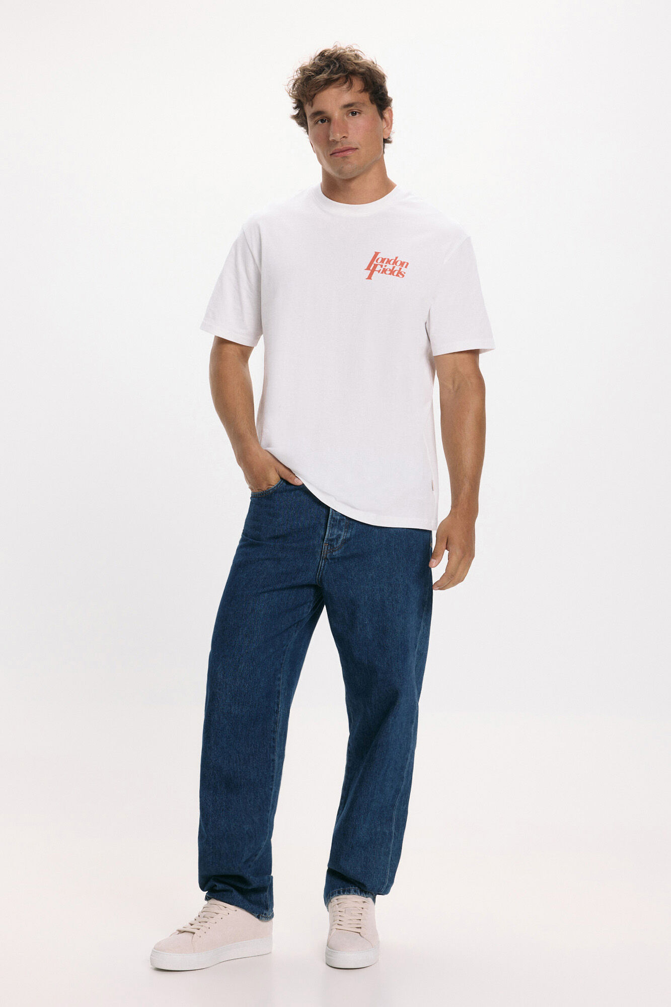 Only & Sons Camiseta dibujo frontal y trasero