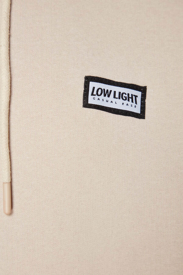 Trendyol Sweatshirt oversize com capuz bege