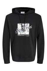 Jack & Jones Sudadera con capucha algod&oacute;n negro
