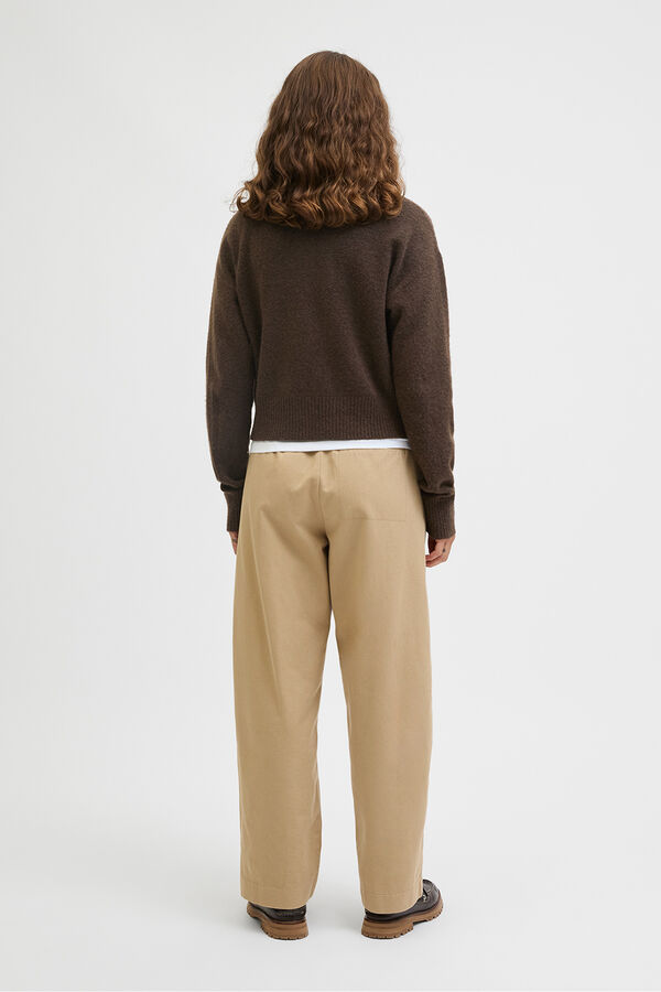 Jack & Jones Cardigan de punto con botones marr&oacute;n