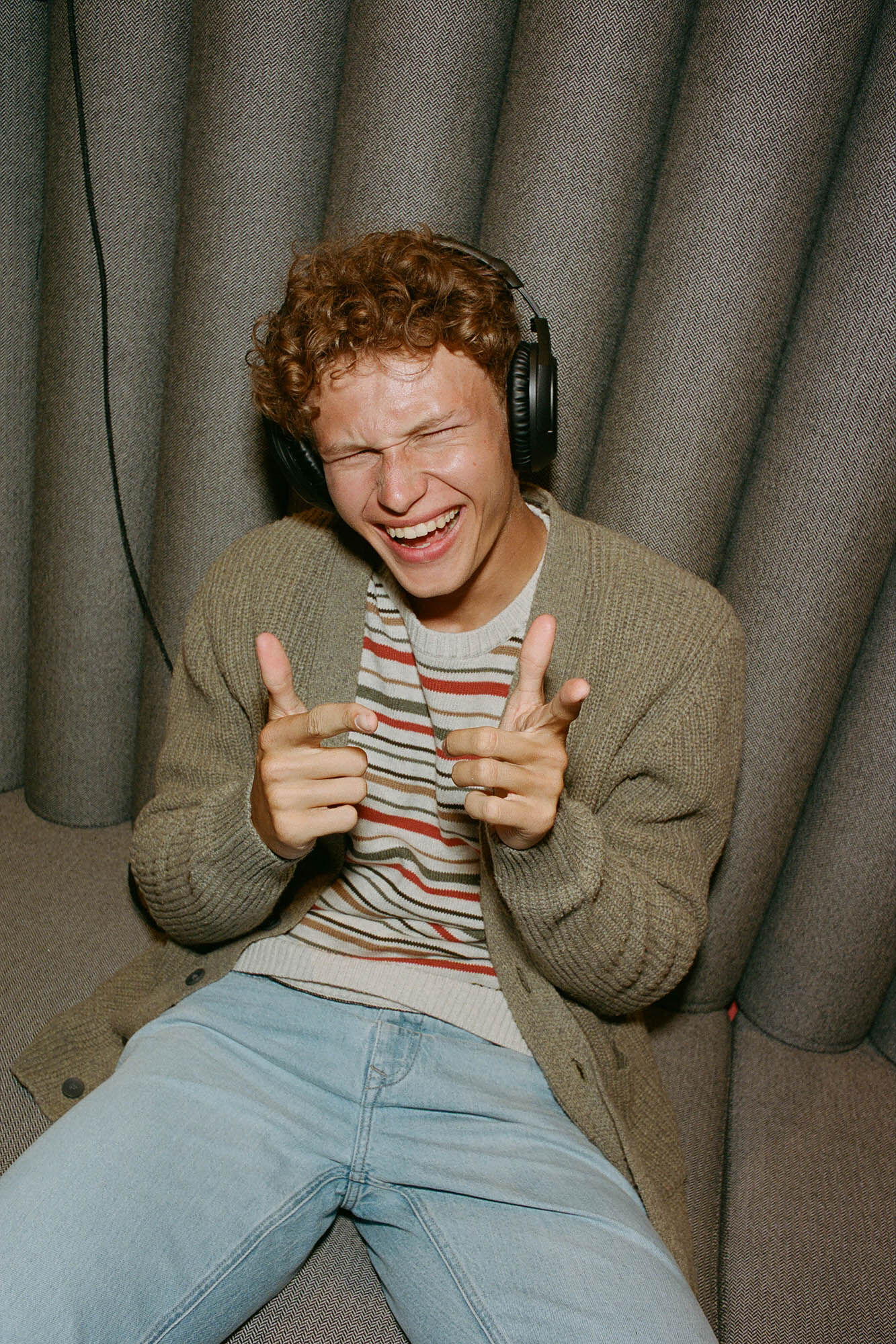 Springfield Casaco de malha canelado