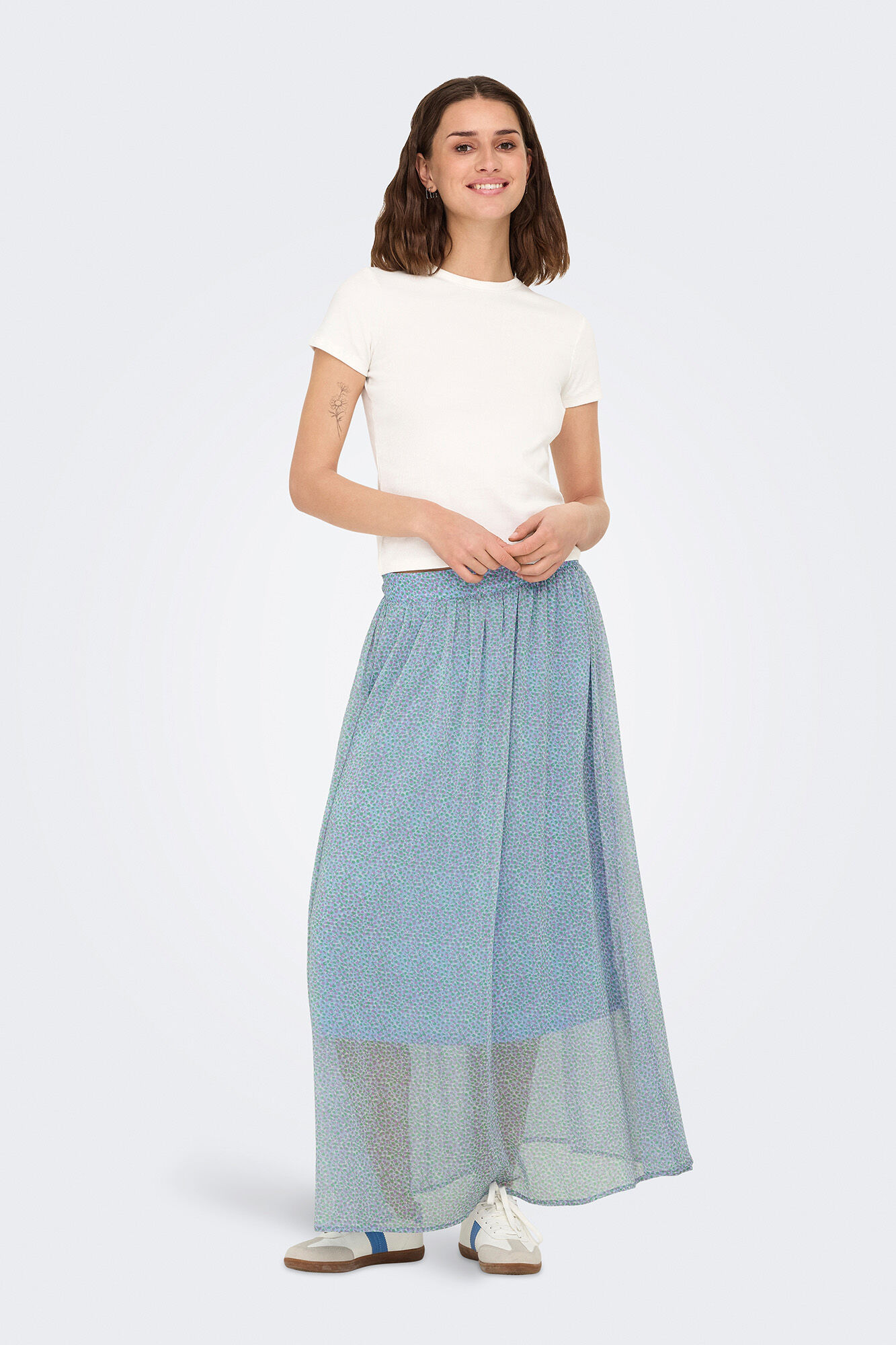 JDY Falda larga estampada