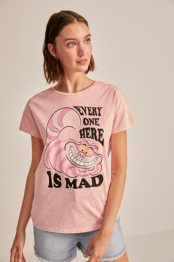 Springfield T-shirt Cheshire Cat morango