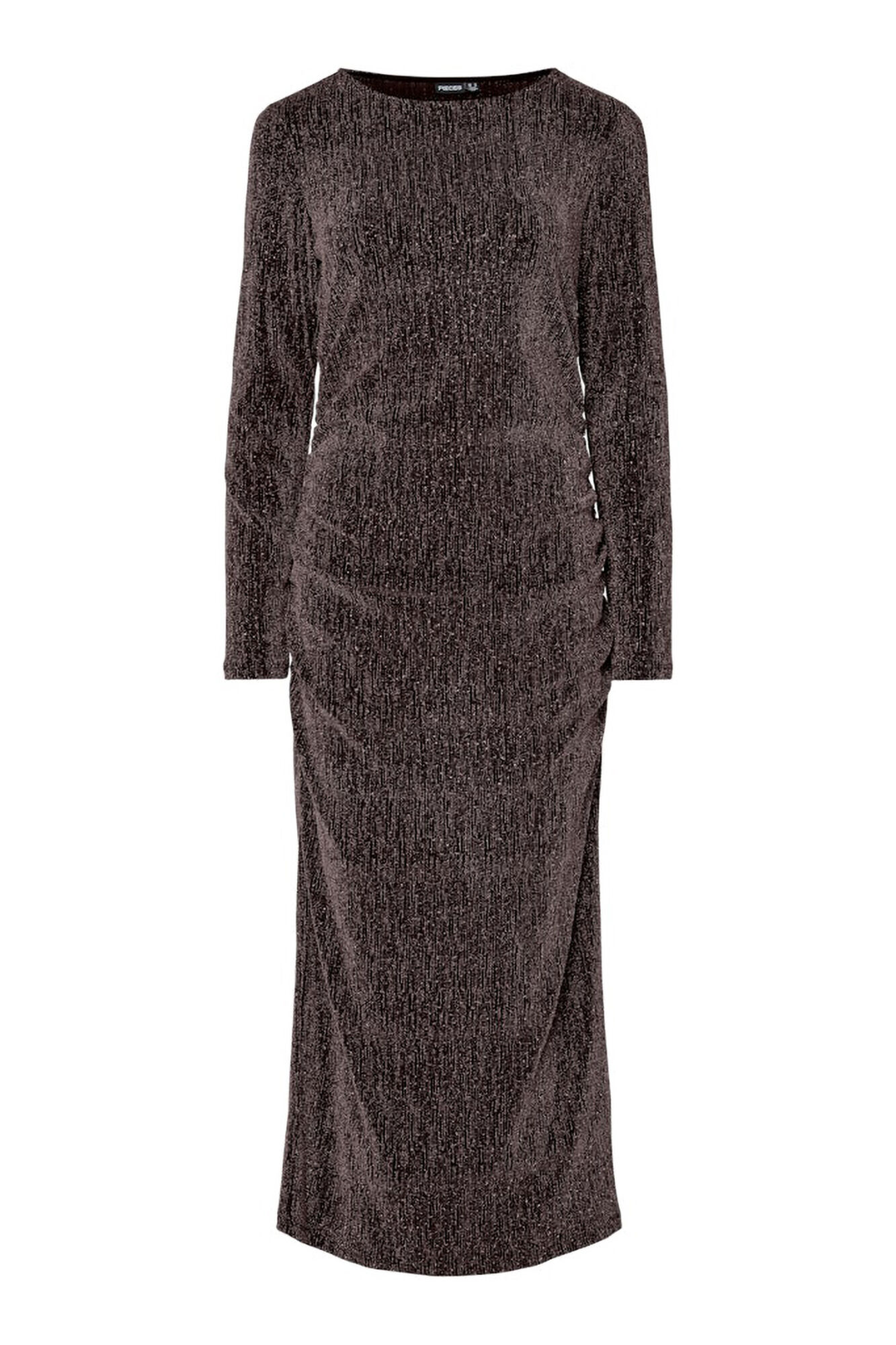 Pieces Vestido midi lurex