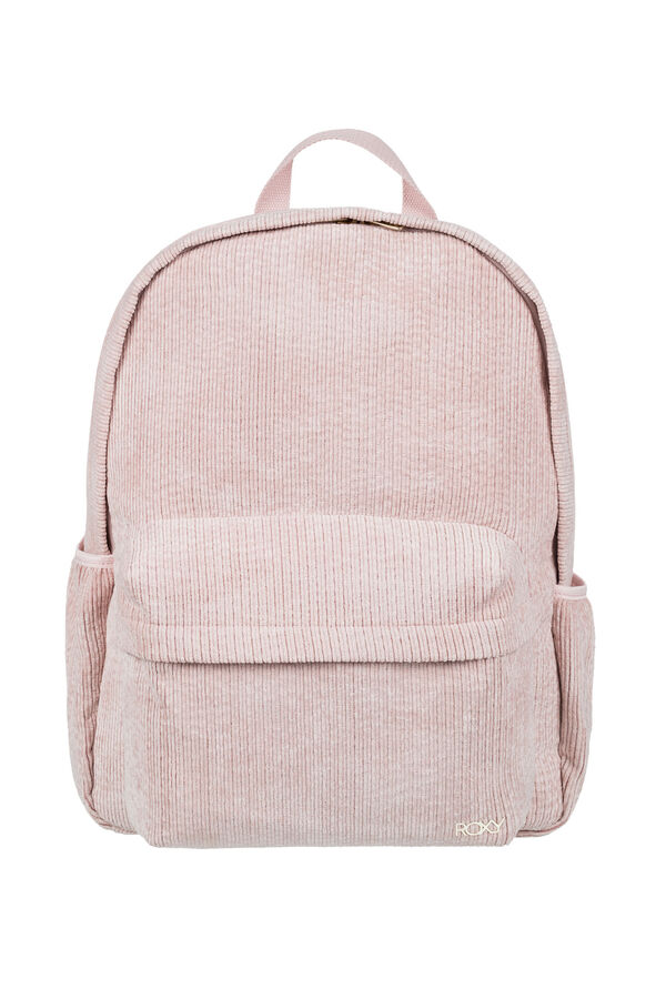 Roxy Mochila peque&ntilde;a de pana para Mujer rosa