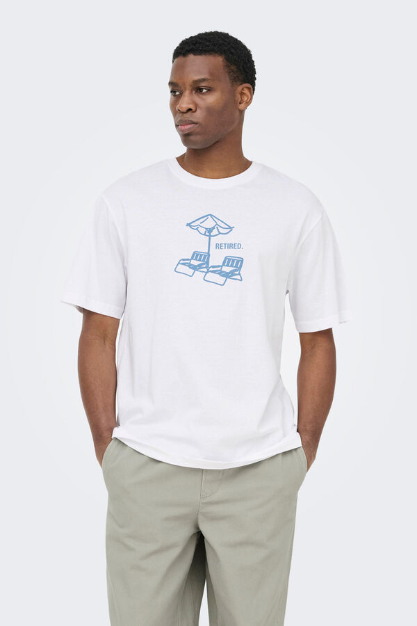 Only & Sons T-shirt de manga curta branco