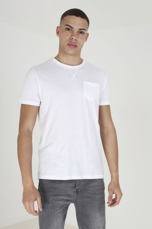 Brave Soul T-shirt b&aacute;sica de manga curta branco