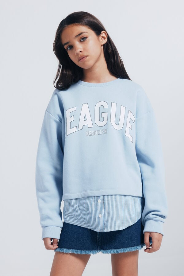 Springfield Kids Sweatshirt feminino da liga azul