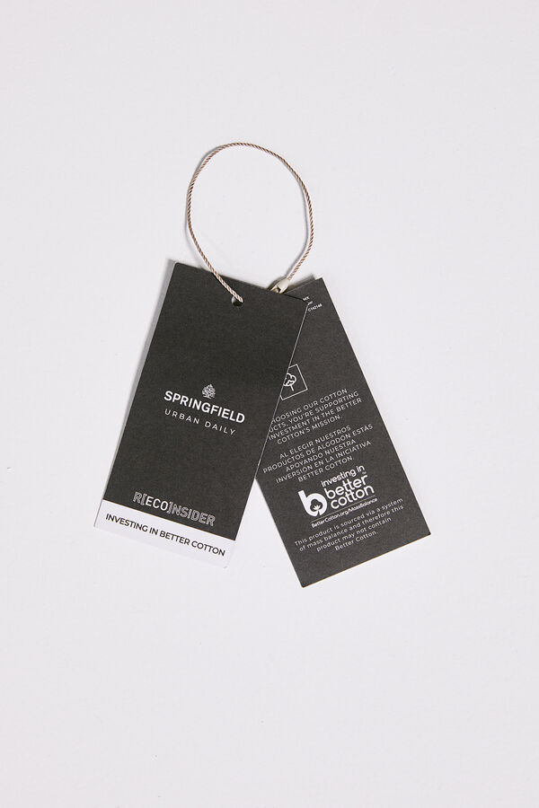 Springfield Chino piqu&eacute; azul