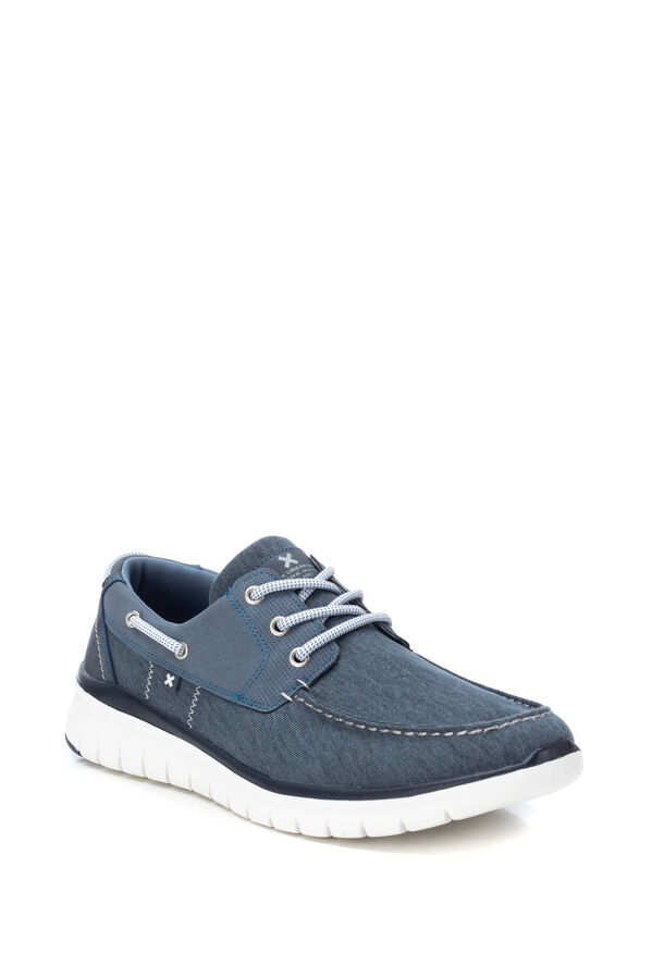 XTI zapato de hombre textil azul