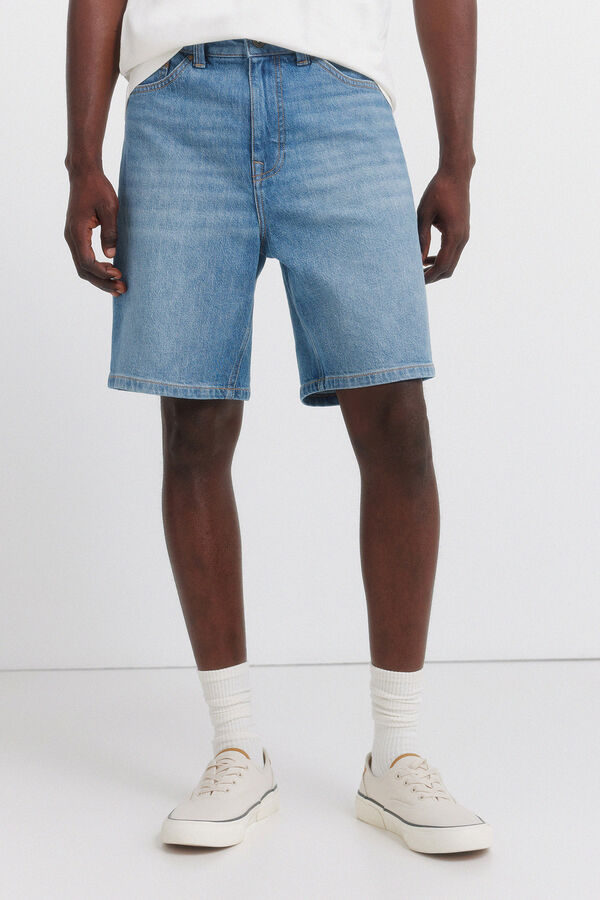 Springfield Bermuda vaquera regular fit azul