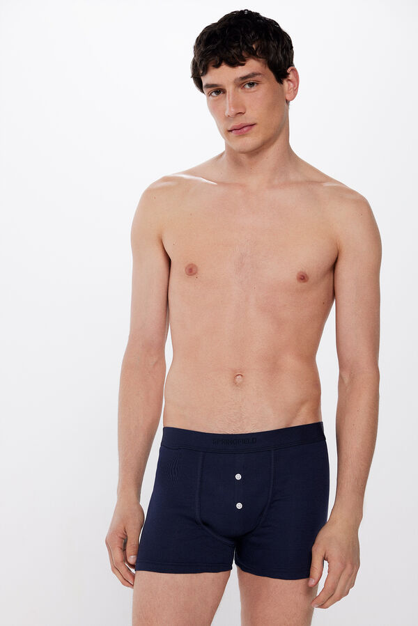 Springfield Pack 2 boxers em rib azul