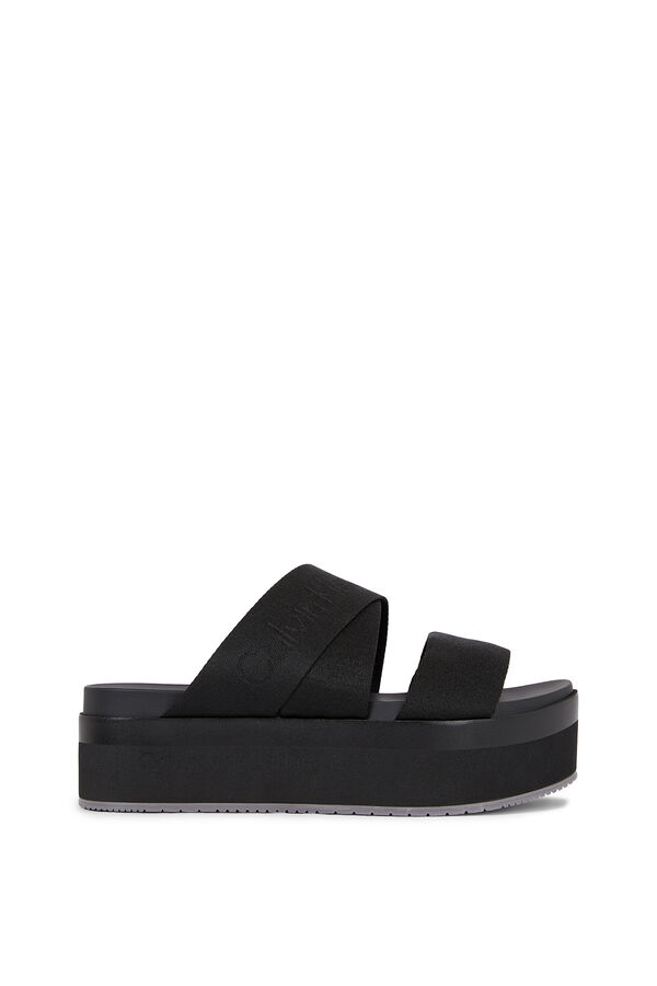 CK Jeans Sandalia con plataforma Calvin Klein Jeans Mujer negro