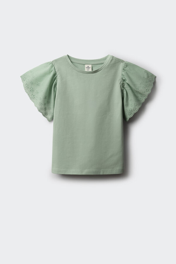 Springfield Kids Camiseta Volantes niña verde