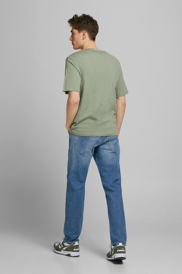 Springfield Camiseta algodón print verde