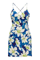 Only Vestido curto de alças azul