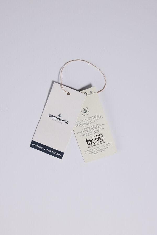 Springfield Camisola de manga curta &agrave;s riscas cinzento