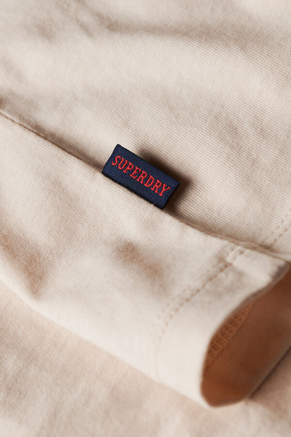Superdry Camiseta retro de manga corta con logo Essential beige