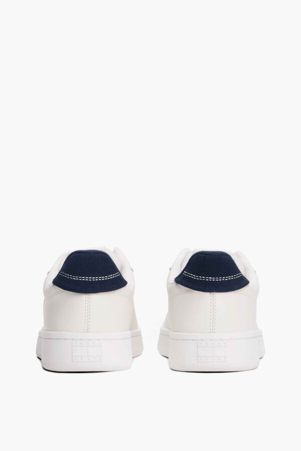 Tommy Jeans Zapatillas Tommy Jeans blancas con logo bandera blanco