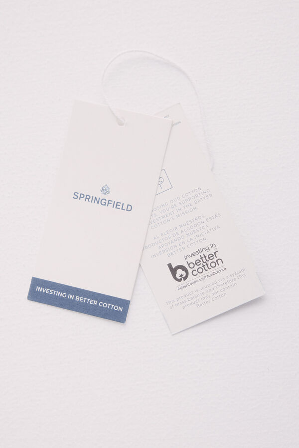 Springfield Camiseta contraste stay wild azul