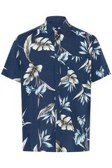 Blend PLUS Camisa de manga curta tamanho grande azul