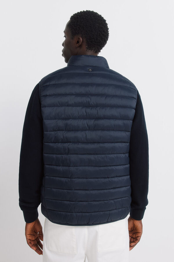 Springfield Colete acolchoado azul