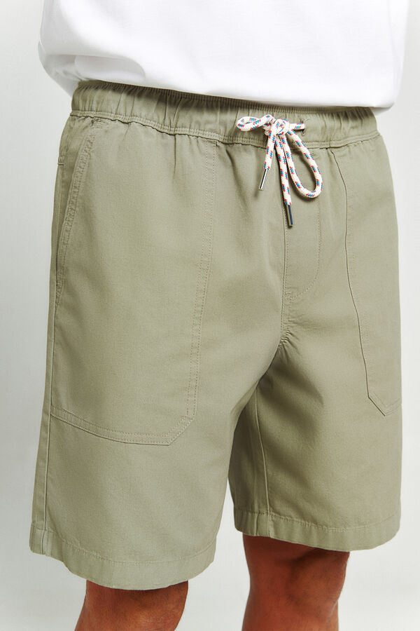 Jack & Jones Bermuda jogger de algod&oacute;n verde