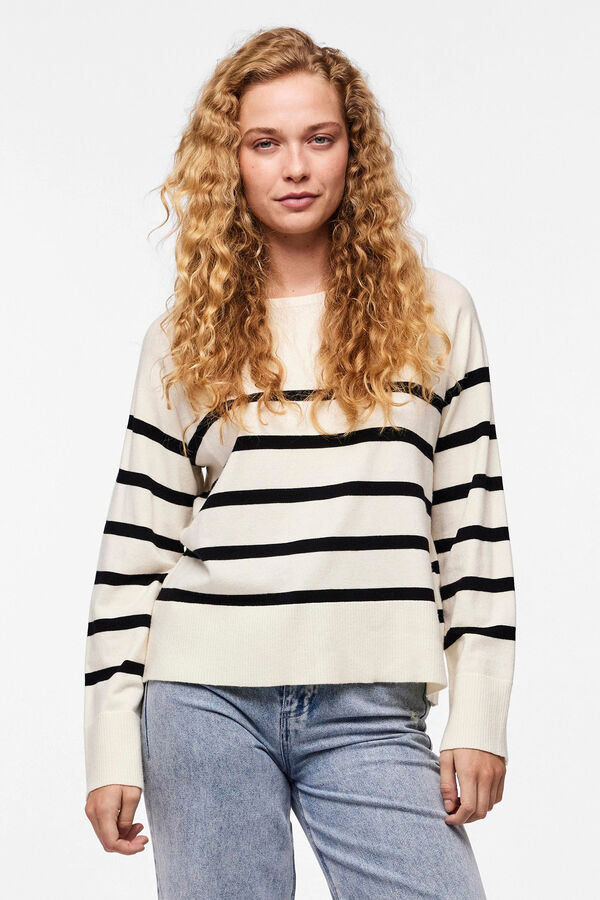 Pieces Camisola de malha fina branco
