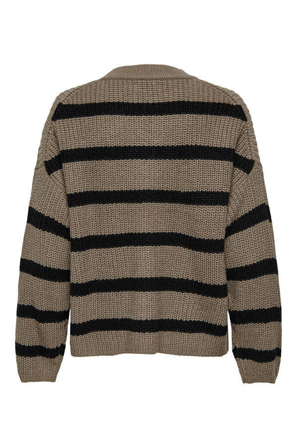 JDY Camisola de gola redonda cinzento