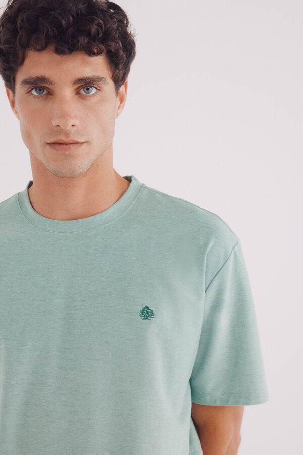 Springfield Camisola piqué oxford verde