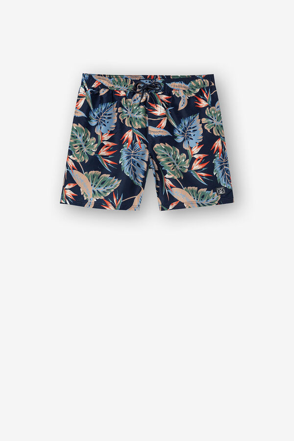 Tiffosi Fato de Banho Estampado azul