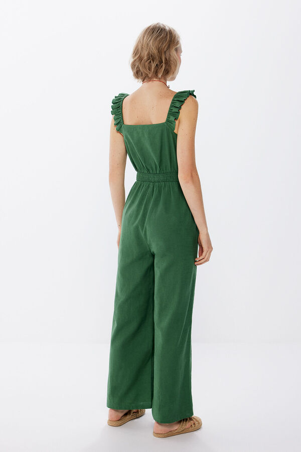 Springfield Mono tirantes volantes algod&oacute;n kaki