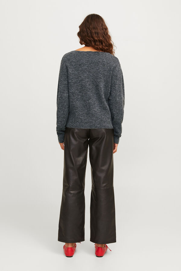 Jack & Jones Camisola gola em bico cinzento